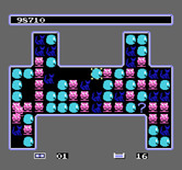 Krazy Kreatures for NES / Famicom - Match up the kreatures before the empty spaces are filled...