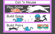 Cat 'n Mouse for IBM PC/Compatibles - Main menu.