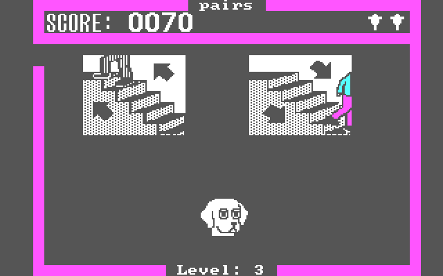 Cat 'n Mouse IBM PC/Compatibles Screenshot: Hmm, looks like we might have a pair here...