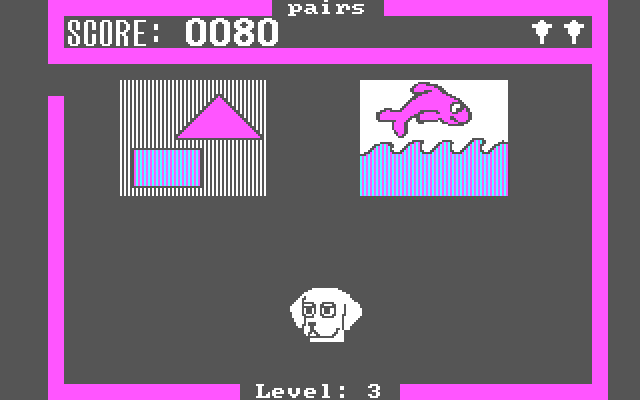 Cat 'n Mouse IBM PC/Compatibles Screenshot: Another suspect pair...