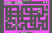 Cat 'n Mouse for IBM PC/Compatibles - On to level seven with four cats chasing me...