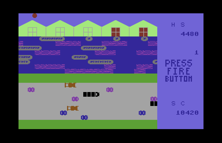 Logger Commodore 64 Screenshot: Game over.