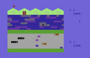 Logger for Commodore 64 - Carefully crossing the river...