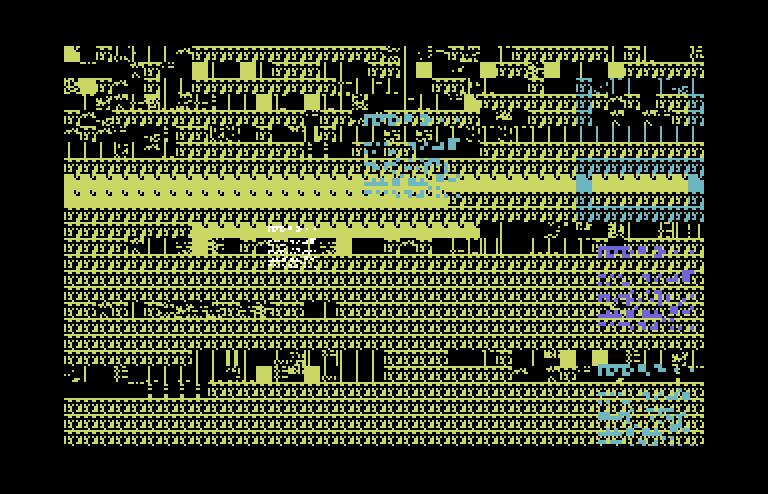 Space Raider Commodore 64 Screenshot: I'm hit!