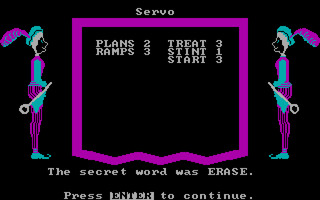 Wizard of Words IBM PC/Compatibles Screenshot: I wasn't even close to guessing!