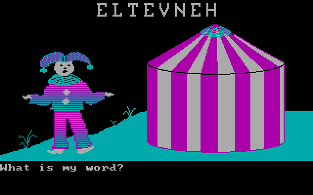 Wizard of Words IBM PC/Compatibles Screenshot: Another jumble...