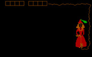 Wizard of Words for IBM PC/Compatibles - Word Spinning opening animation forms the game title.