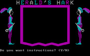 Wizard of Words for IBM PC/Compatibles - Herald's Hark; do you want instructions?