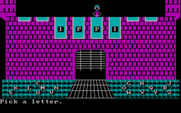 Wizard of Words for IBM PC/Compatibles - I found a few letters, but the gate is almost closed!