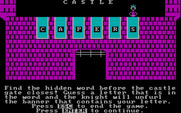 Wizard of Words for IBM PC/Compatibles - Castle Capers instructions.