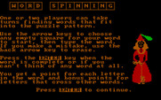 Wizard of Words for IBM PC/Compatibles - Word Spinning instructions.