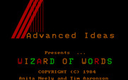 Wizard of Words for IBM PC/Compatibles - Title screen.