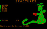 Wizard of Words for IBM PC/Compatibles - Finding some words hidden among the word Fractures.