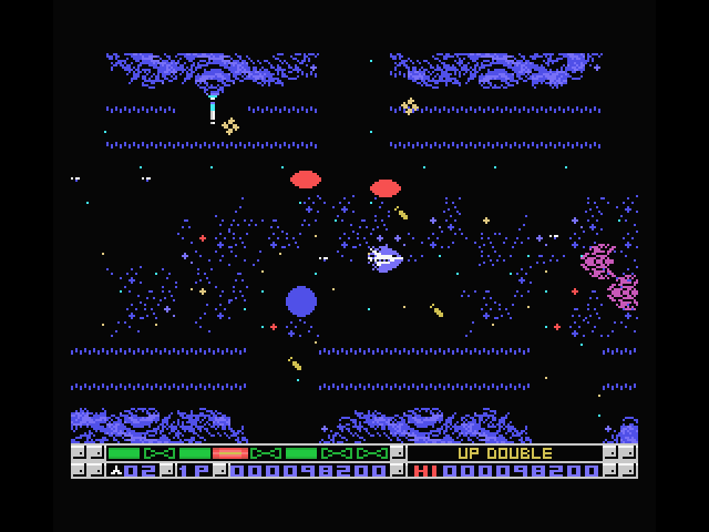 Nemesis 3: The Eve of Destruction MSX Screenshot: Through one tough area, now on to the next...