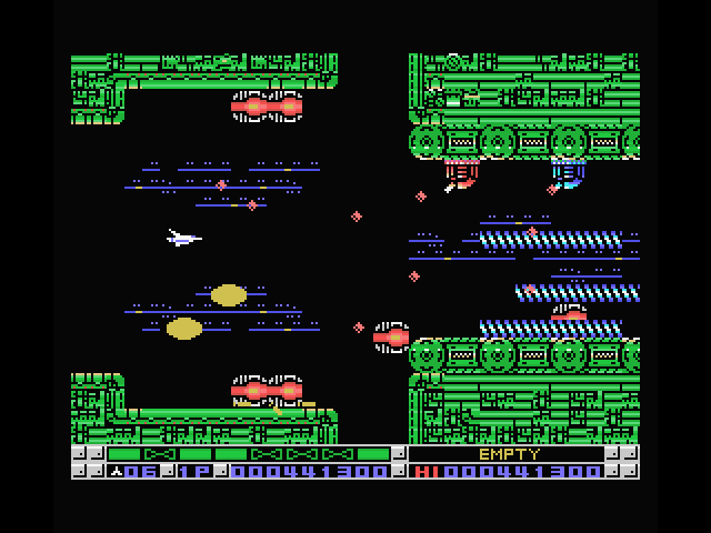 Nemesis 3: The Eve of Destruction MSX Screenshot: Entering the next zone...