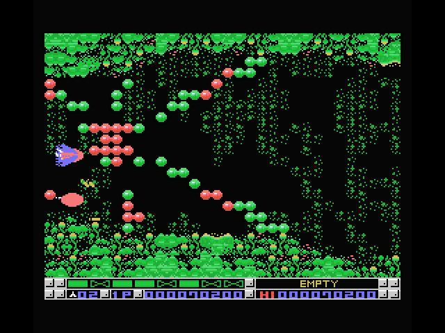 Nemesis 3: The Eve of Destruction MSX Screenshot: Shoot your way through again...