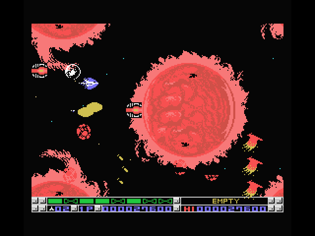 Nemesis 3: The Eve of Destruction MSX Screenshot: Navigate carefully here...