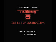 Nemesis 3: The Eve of Destruction for MSX - Title screen.