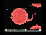 Nemesis 3: The Eve of Destruction for MSX - The first stage is a fiery stage; don't get hit by giant flares!