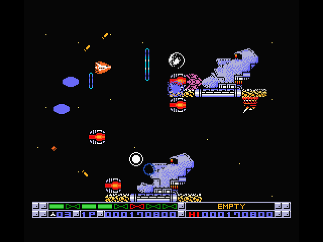 Nemesis 3: The Eve of Destruction MSX Screenshot: A map is hidden somewhere in this level...but where?