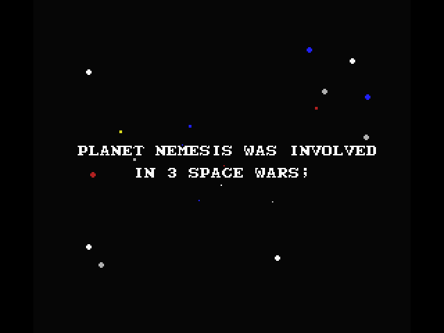 Nemesis 3: The Eve of Destruction MSX Screenshot: The story so far...