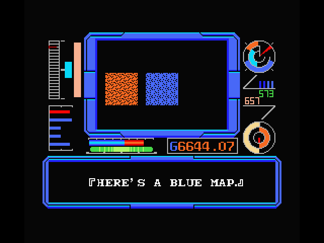 Nemesis 3: The Eve of Destruction MSX Screenshot: I found the second piece of the map! I'll need three...