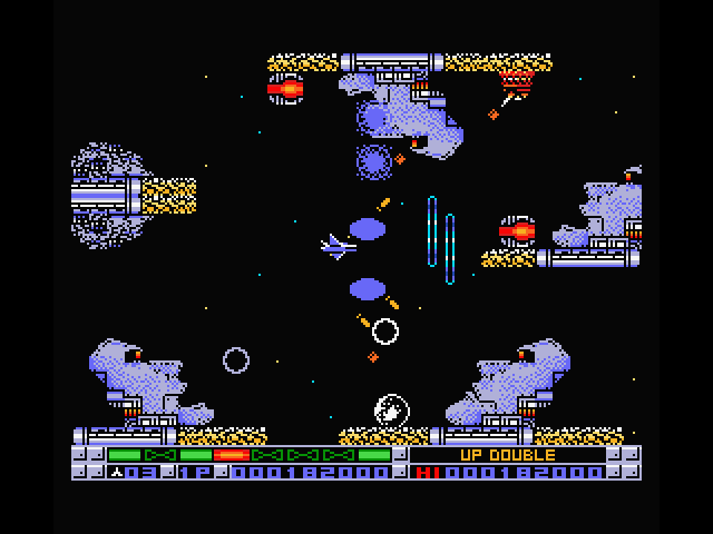 Nemesis 3: The Eve of Destruction MSX Screenshot: I'm surrounded!