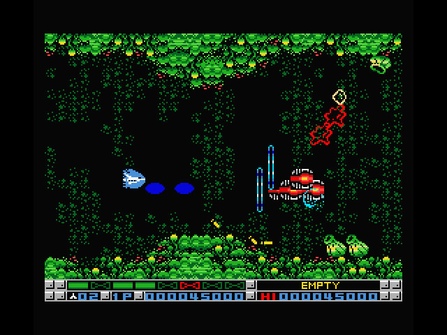 Nemesis 3: The Eve of Destruction MSX Screenshot: On to the second stage...