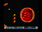 Nemesis 3: The Eve of Destruction for MSX - Starting out with some fire birds attacking...