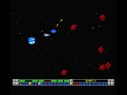 Nemesis 3: The Eve of Destruction for MSX - Watch out for all of these incoming rocks!
