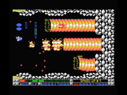 Nemesis 3: The Eve of Destruction for MSX - Attacking giant worms!