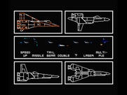 Nemesis 3: The Eve of Destruction for MSX - Ship selection screen.