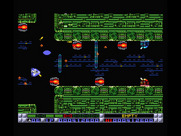 Nemesis 3: The Eve of Destruction for MSX - There's a lot of enemies along the walls in this area!