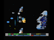 Nemesis 3: The Eve of Destruction for MSX - I've caused a good amount of damage; this boss is almost destroyed I think!