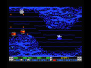 Nemesis 3: The Eve of Destruction for MSX - In this narrow area I have no choice but to navigate the fierce gravity fields.