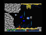 Nemesis 3: The Eve of Destruction for MSX - Some rocks move, so hurry up before the path gets blocked completely!