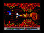 Nemesis 3: The Eve of Destruction for MSX - Destroy this dragon quickly in order to get past here!