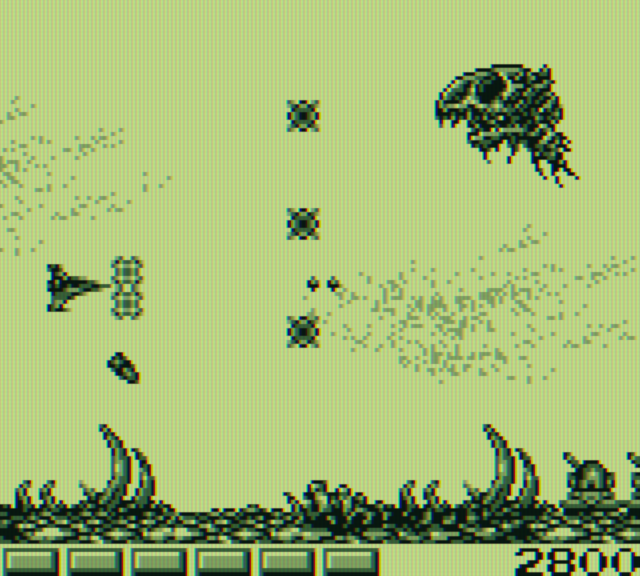 Nemesis Game Boy Screenshot: Starting the fourth stage.