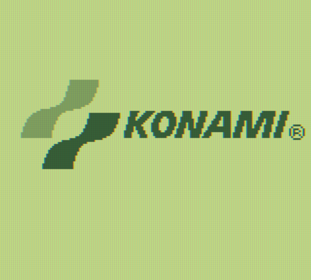 Nemesis Game Boy Screenshot: Konami logo screen.