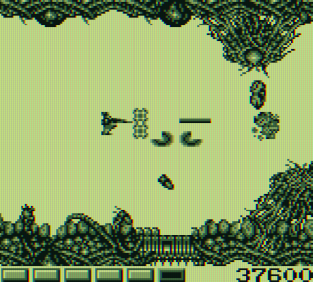 Nemesis Game Boy Screenshot: Each stage presents new challenges...