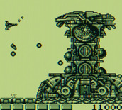 Nemesis for Game Boy - Another large opponent waits at the end of the fourth stage...