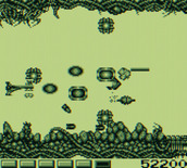 Nemesis for Game Boy - Some enemies leave behind bonus items when destroyed...