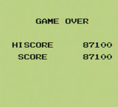 Nemesis for Game Boy - Game over.