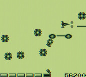Nemesis for Game Boy - These boxes keep appearing out of nowhere and head straight towards your ship!