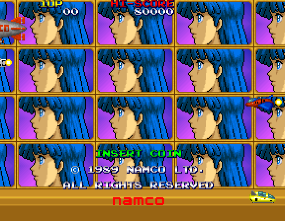 Burning Force Arcade Screenshot: Game intro.