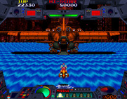 Burning Force for Arcade - Reached the end of stage 2.