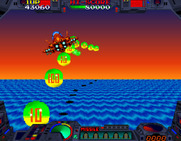 Burning Force for Arcade - Bonus stage; gather as many points as you can!