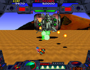 Burning Force for Arcade - Battle with a large opponent.
