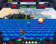 Burning Force for Arcade - Blasting incoming opponents...