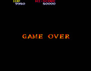 Burning Force for Arcade - Game over.